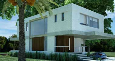 Diseño 3d de arquitectura, render creado para ct arquitectura de casa cuntry adrogue